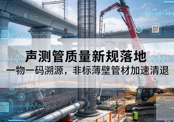 双阳声测管质量新规落地，一物一码溯源，非标薄壁管材加速清退